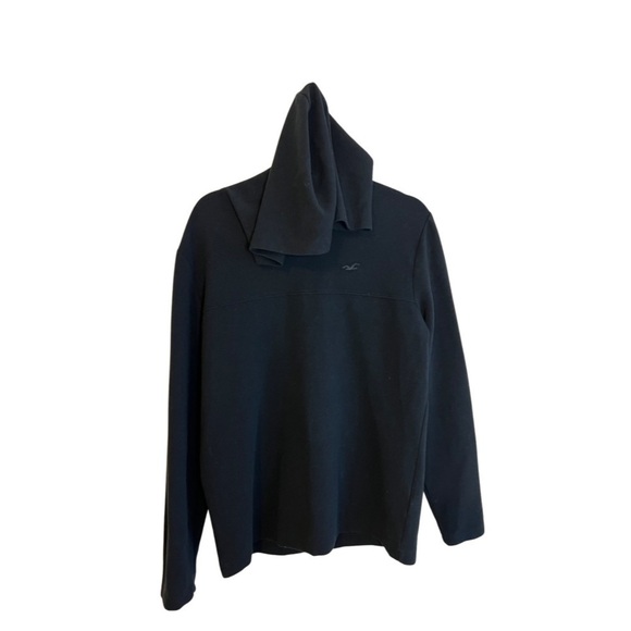 𝅺HOLLISTER Long Sleeves Black Hoodie Size Medium - Picture 1 of 3